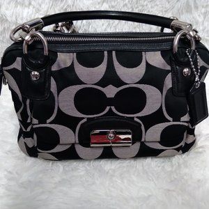 Coach Kristen Signature Double Zip Satchel